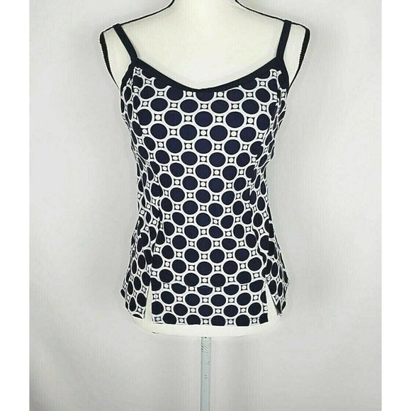 Tropical Escape Other - Tropical Escape Swimsuit Tankini Top Blue White M